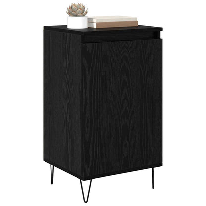 Dressoir Zwart Eiken 40 x 35 x 70 cm Bewerkt hout