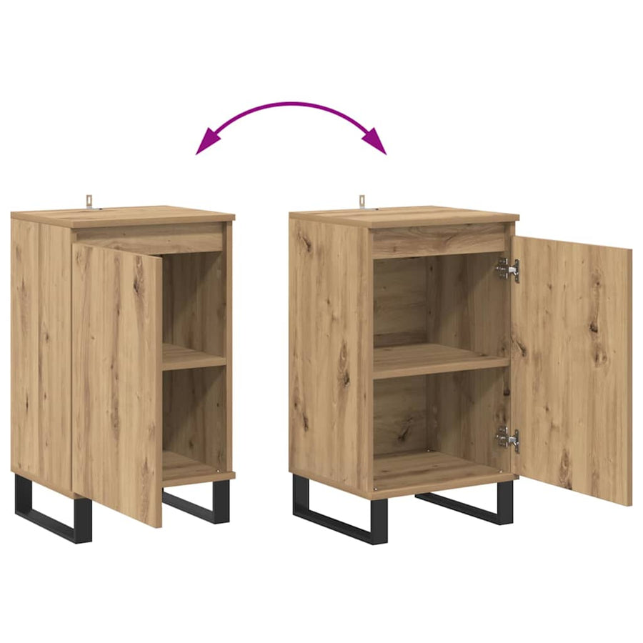 Dressoir Artisan Eiken 40 x 35 x 70 cm Bewerkt hout