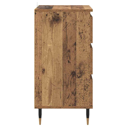 Dressoir met lade Oud hout 35 x 40 x 70 cm Bewerkt hout