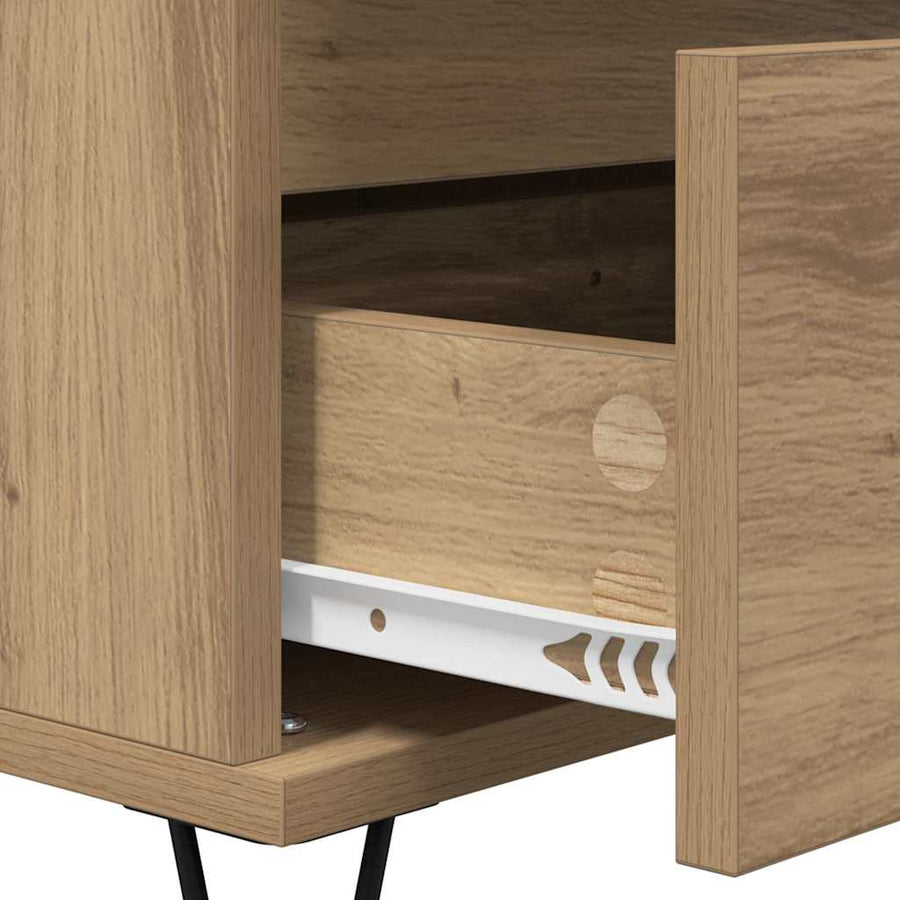 Dressoir Artisan Eiken 40 x 35 x 70 cm Gemonteerd hout en ijzer