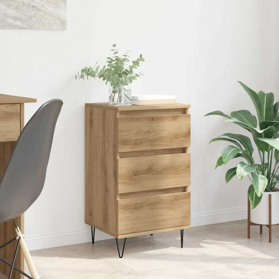 Dressoir Artisan Eiken 40 x 35 x 70 cm Gemonteerd hout en ijzer