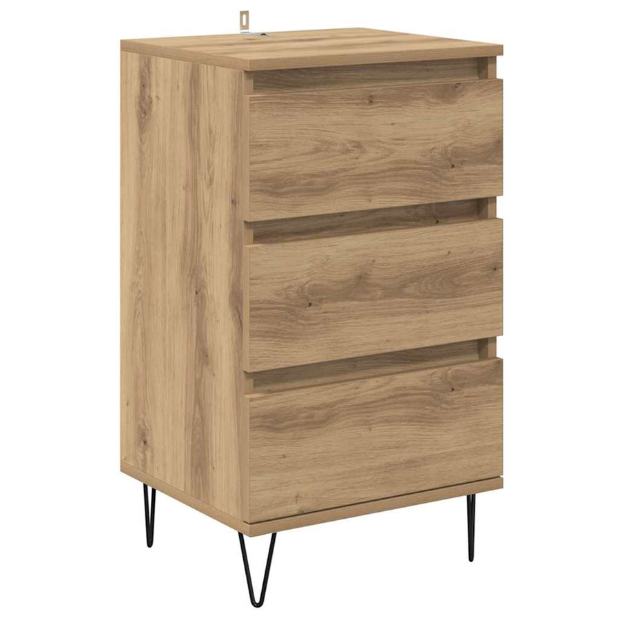 Dressoir Artisan Eiken 40 x 35 x 70 cm Gemonteerd hout en ijzer