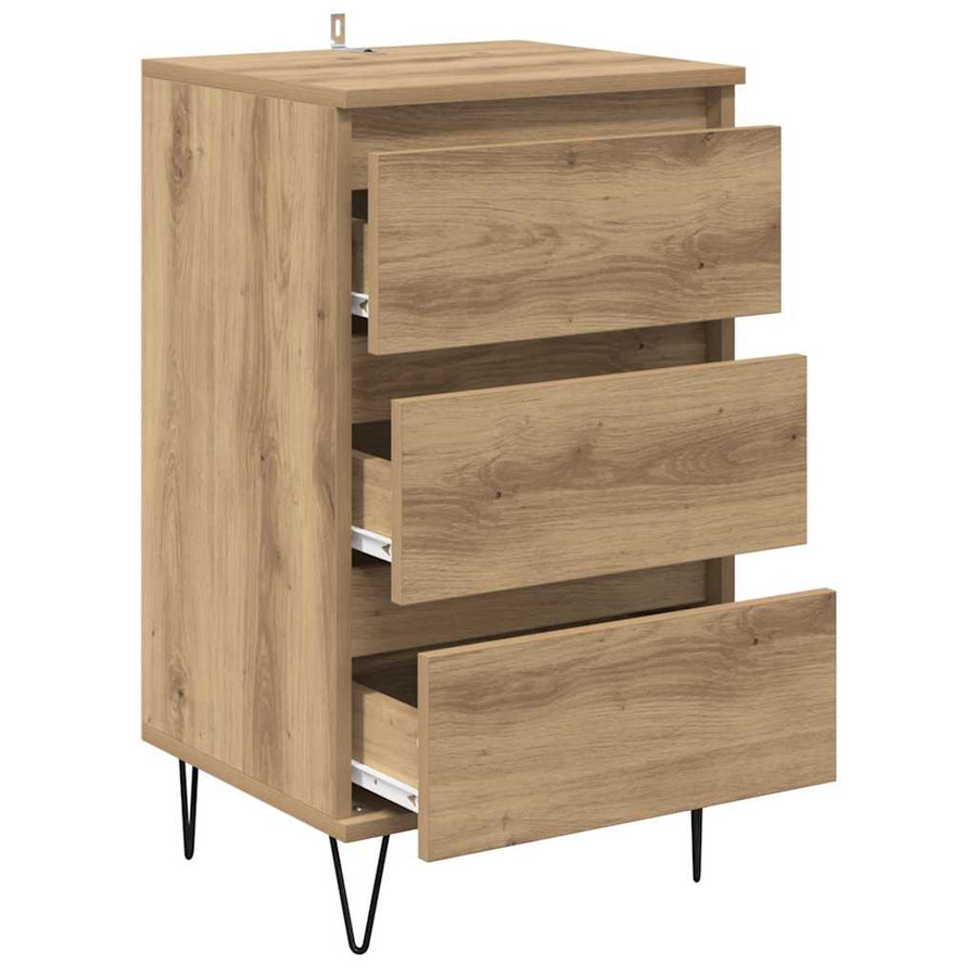 Dressoir Artisan Eiken 40 x 35 x 70 cm Gemonteerd hout en ijzer