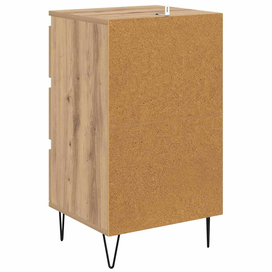 Dressoir Artisan Eiken 40 x 35 x 70 cm Gemonteerd hout en ijzer