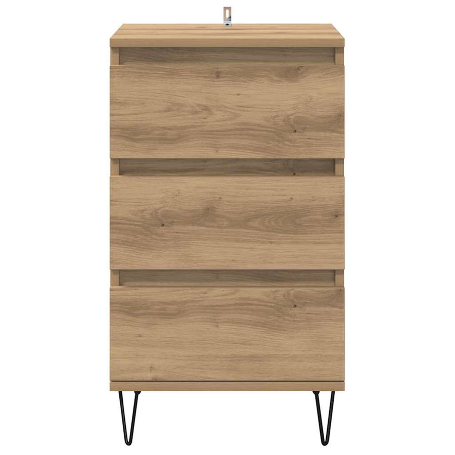 Dressoir Artisan Eiken 40 x 35 x 70 cm Gemonteerd hout en ijzer