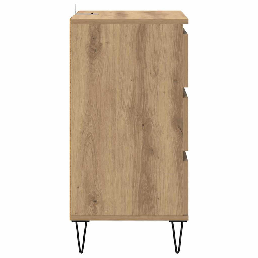 Dressoir Artisan Eiken 40 x 35 x 70 cm Gemonteerd hout en ijzer