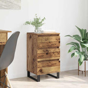 Dressoir bewerkt hout 40x35x70 cm
