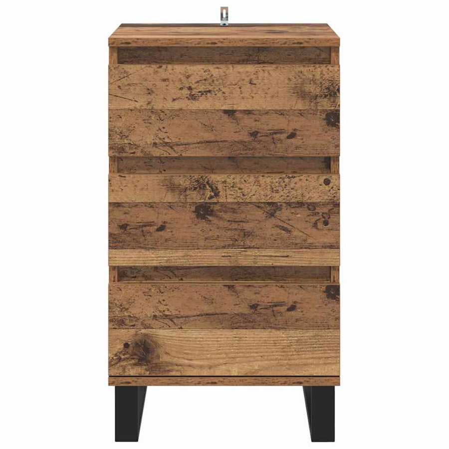 Dressoir met lade Oud hout Bewerkt hout
