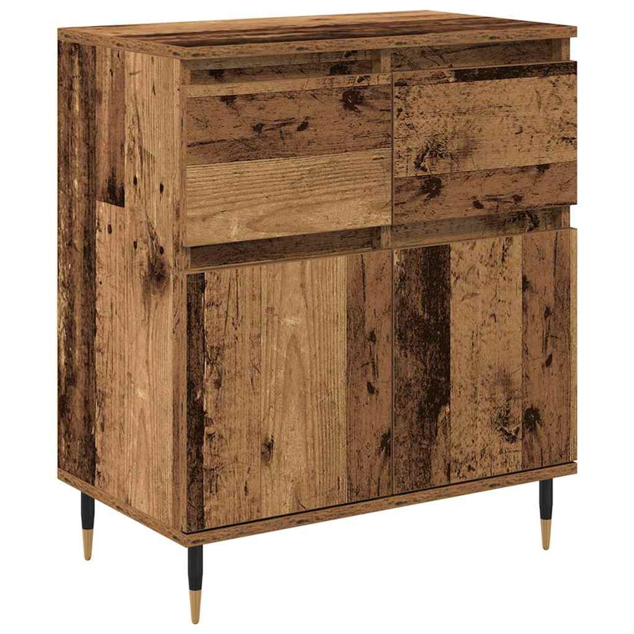 Dressoir Oud Hout 60 x 35 x 70 cm Gemonteerd hout en ijzer