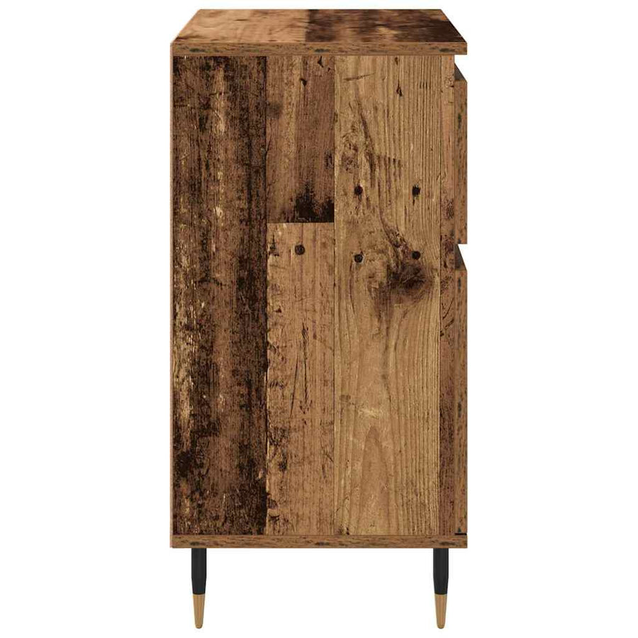 Dressoir Oud Hout 60 x 35 x 70 cm Gemonteerd hout en ijzer