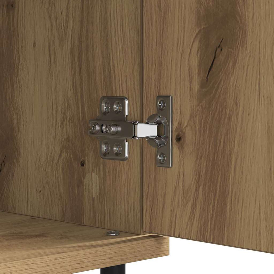 Dressoir Artisan Eiken 60 x 35 x 70 cm Gemonteerd hout en ijzer