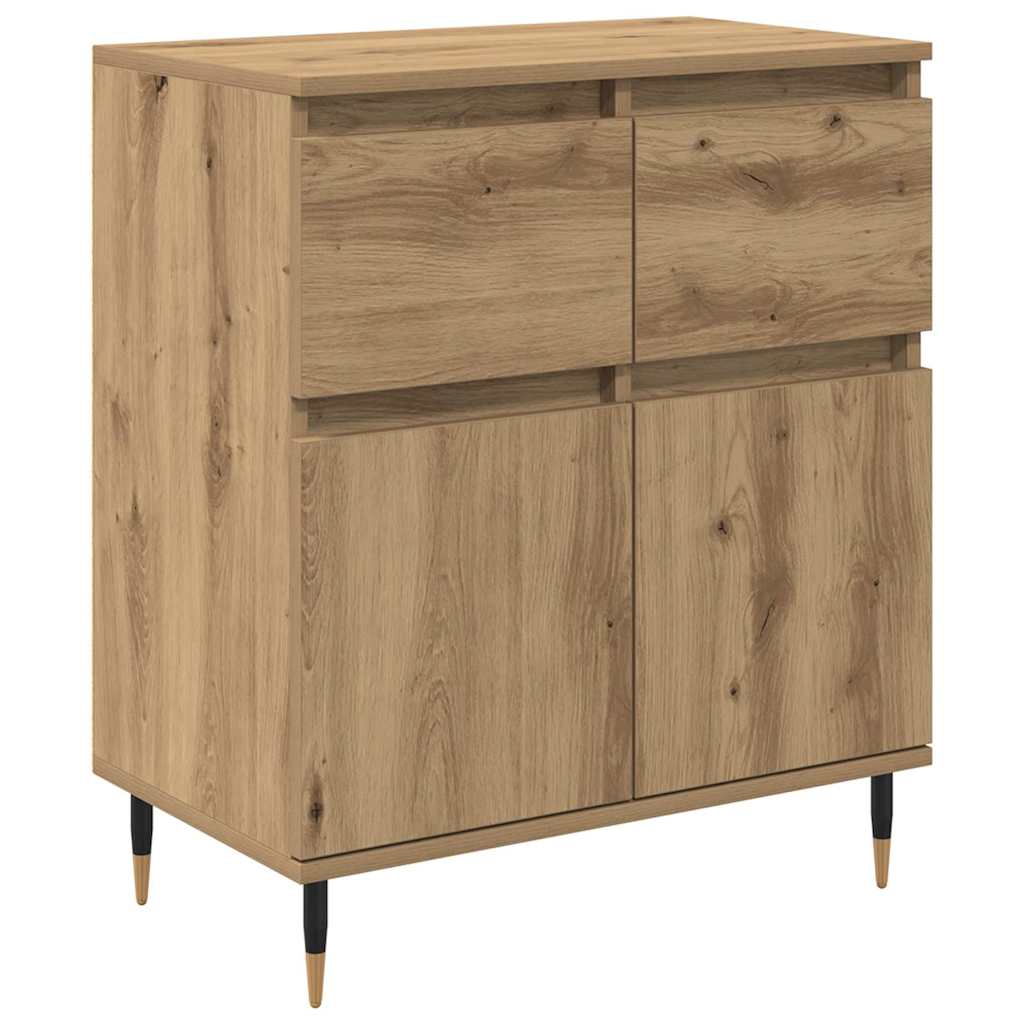 Dressoir Artisan Eiken 60 x 35 x 70 cm Gemonteerd hout en ijzer