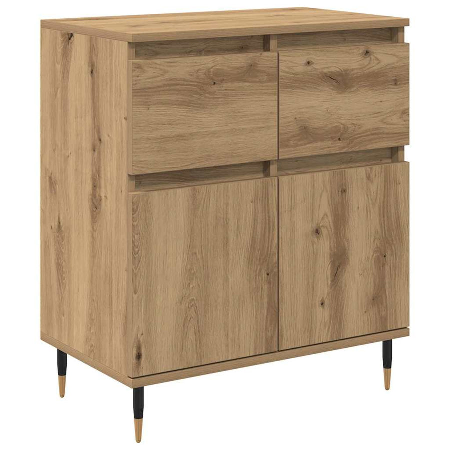 Dressoir Artisan Eiken 60 x 35 x 70 cm Gemonteerd hout en ijzer