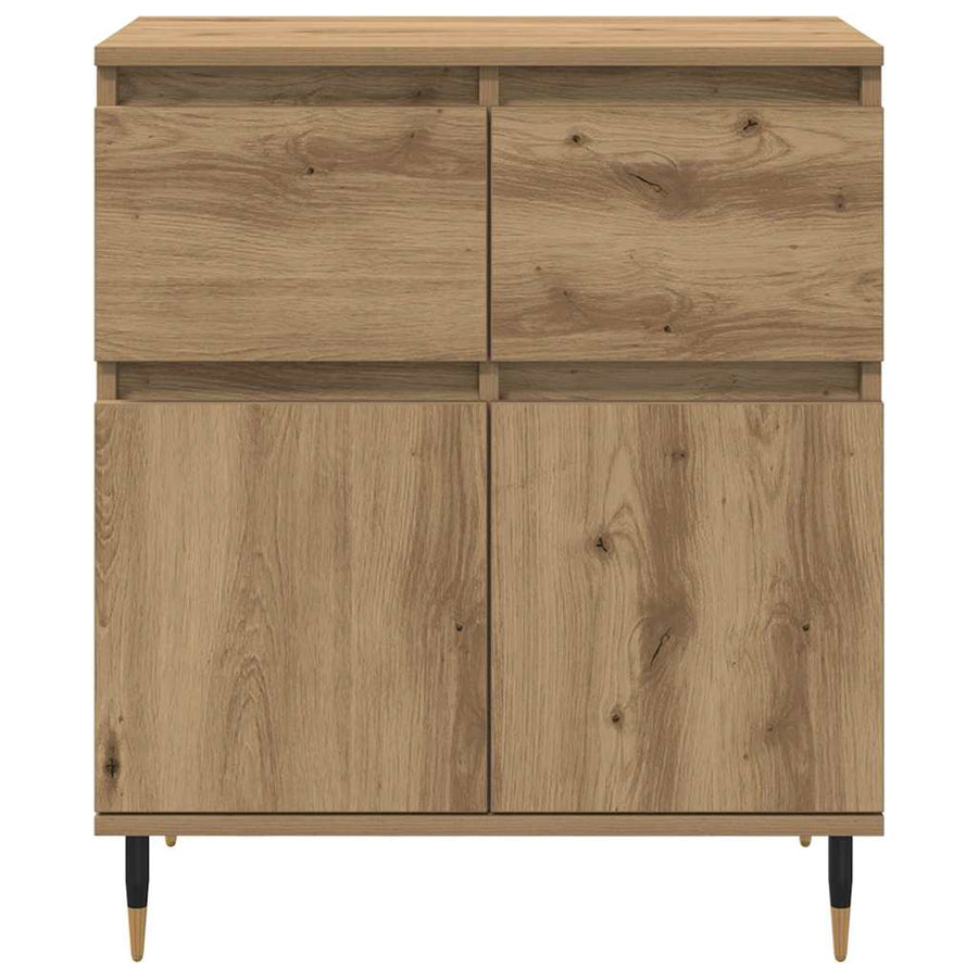 Dressoir Artisan Eiken 60 x 35 x 70 cm Gemonteerd hout en ijzer