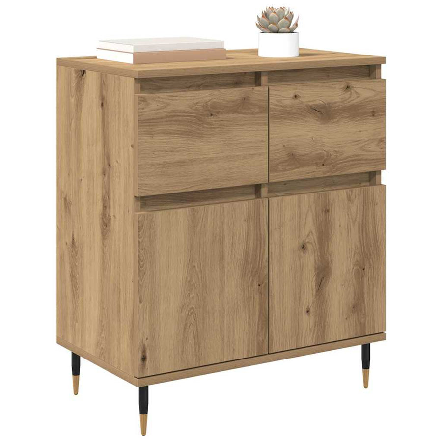 Dressoir Artisan Eiken 60 x 35 x 70 cm Gemonteerd hout en ijzer