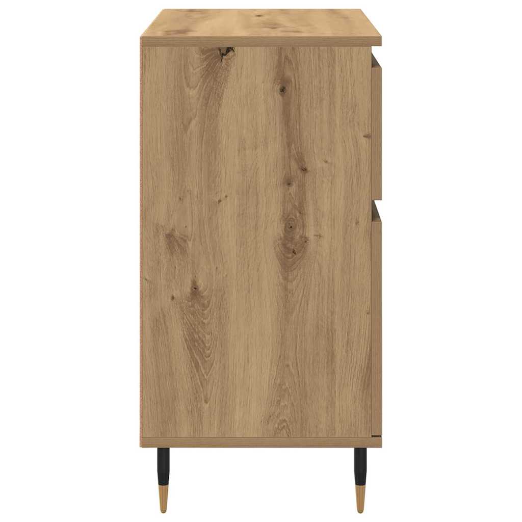 Dressoir Artisan Eiken 60 x 35 x 70 cm Gemonteerd hout en ijzer