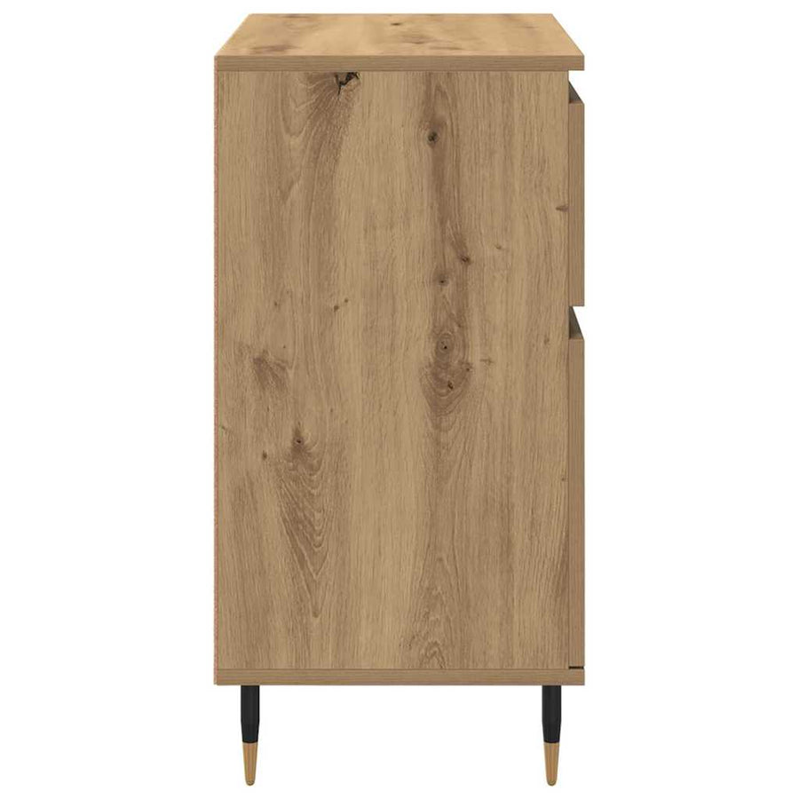 Dressoir Artisan Eiken 60 x 35 x 70 cm Gemonteerd hout en ijzer
