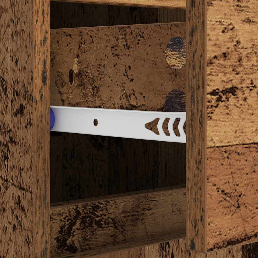 Dressoir Oud Hout 60 x 35 x 70 cm Gemonteerd hout en ijzer