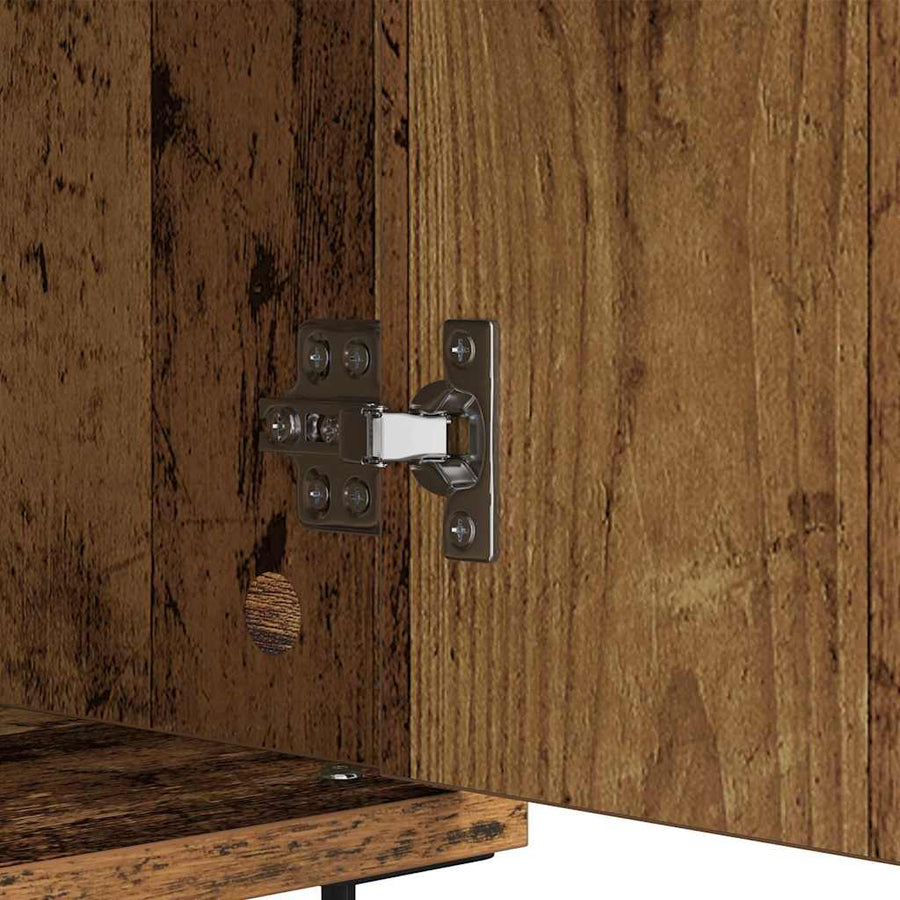 Dressoir Oud Hout 60 x 35 x 70 cm Gemonteerd hout en ijzer