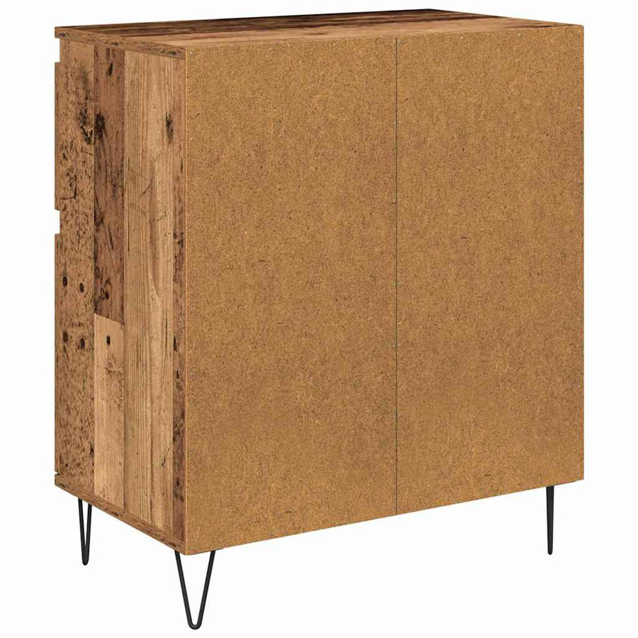 Dressoir Oud Hout 60 x 35 x 70 cm Gemonteerd hout en ijzer
