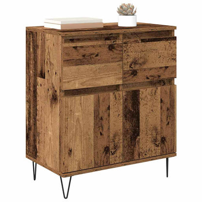 Dressoir Oud Hout 60 x 35 x 70 cm Gemonteerd hout en ijzer