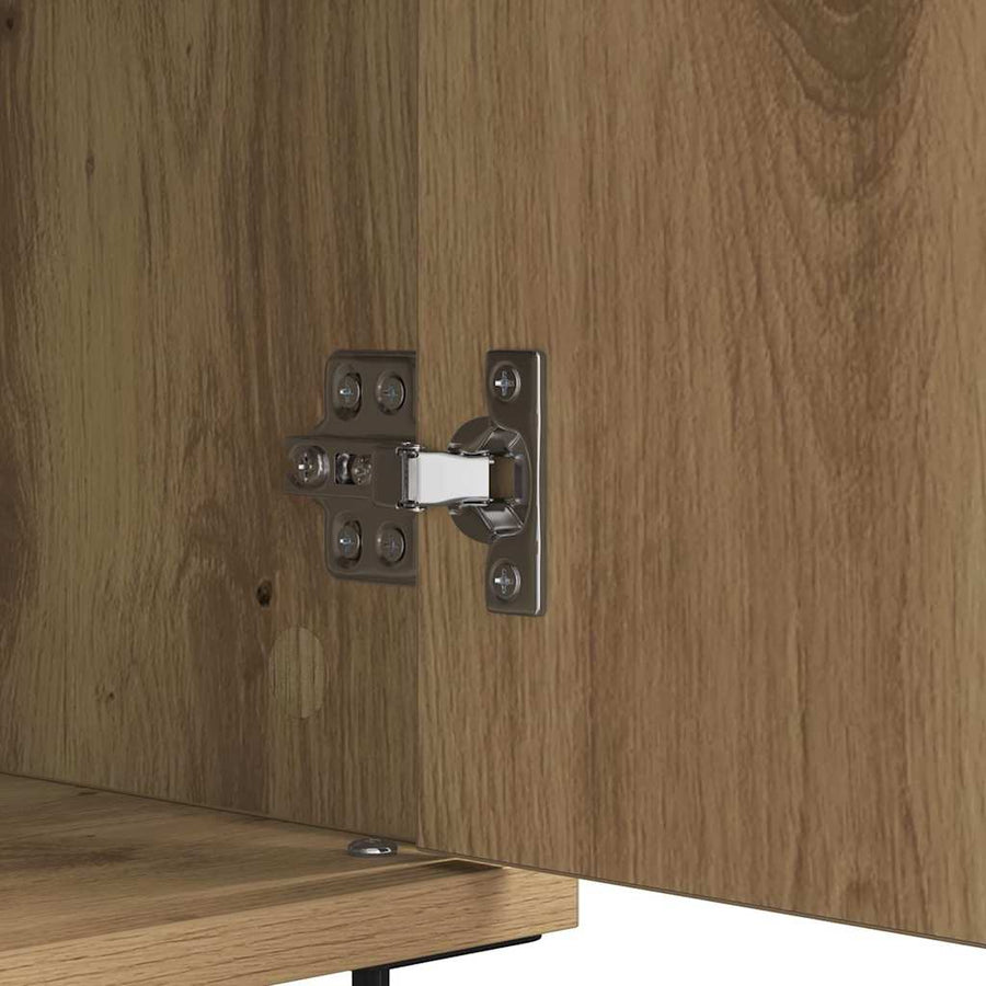 Dressoir Artisan Eiken 60 x 35 x 70 cm Gemonteerd hout en ijzer