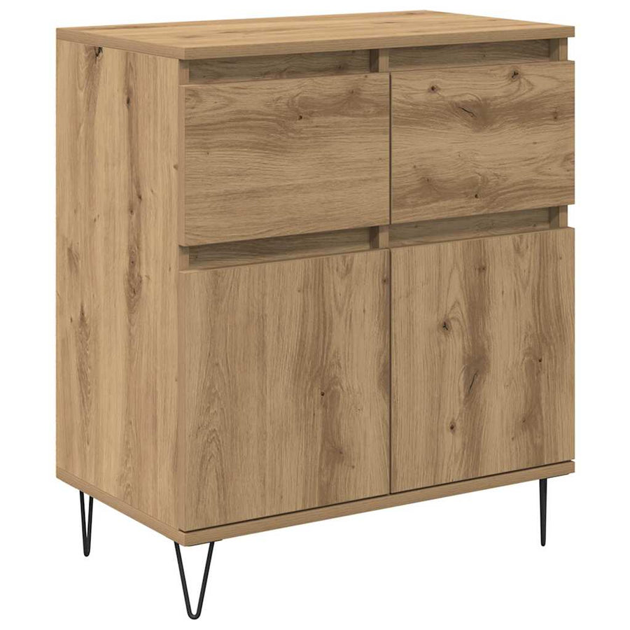 Dressoir Artisan Eiken 60 x 35 x 70 cm Gemonteerd hout en ijzer
