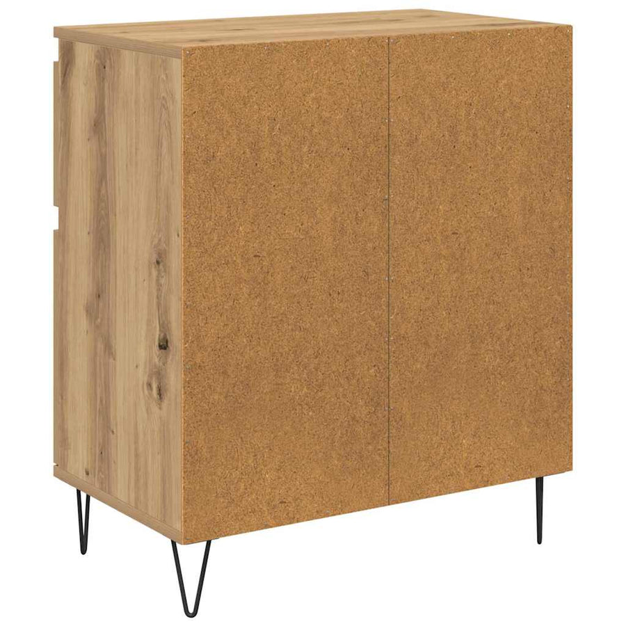 Dressoir Artisan Eiken 60 x 35 x 70 cm Gemonteerd hout en ijzer