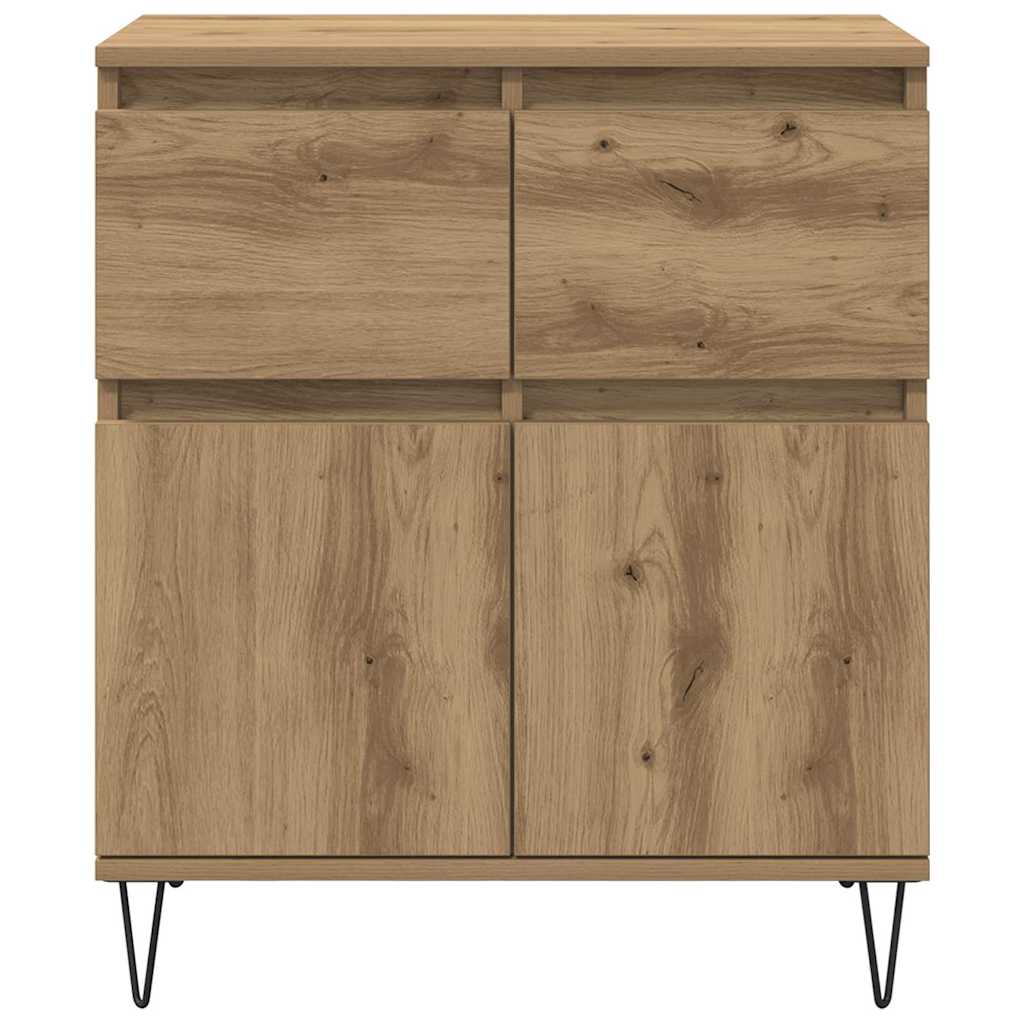 Dressoir Artisan Eiken 60 x 35 x 70 cm Gemonteerd hout en ijzer