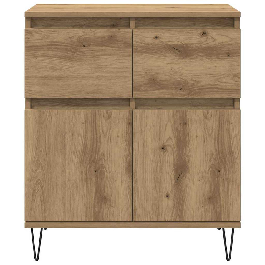 Dressoir Artisan Eiken 60 x 35 x 70 cm Gemonteerd hout en ijzer
