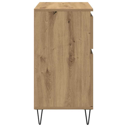 Dressoir Artisan Eiken 60 x 35 x 70 cm Gemonteerd hout en ijzer