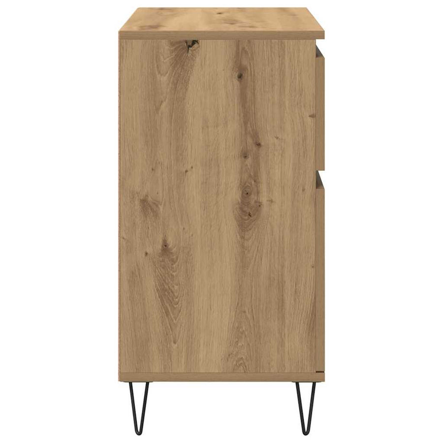 Dressoir Artisan Eiken 60 x 35 x 70 cm Gemonteerd hout en ijzer