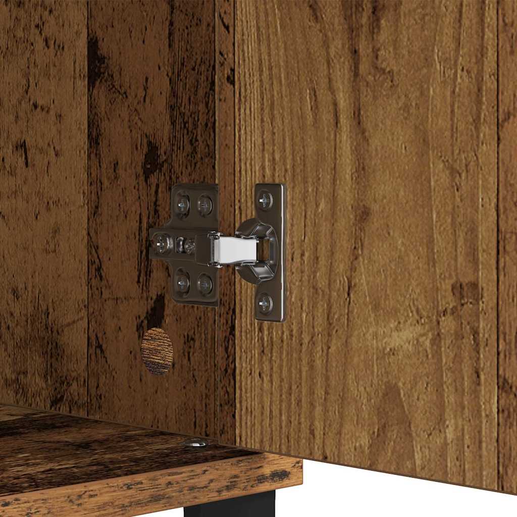 Dressoir Oud Hout 60 x 35 x 70 cm Gemonteerd hout en ijzer