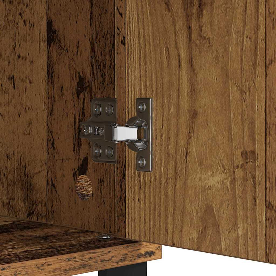 Dressoir Oud Hout 60 x 35 x 70 cm Gemonteerd hout en ijzer