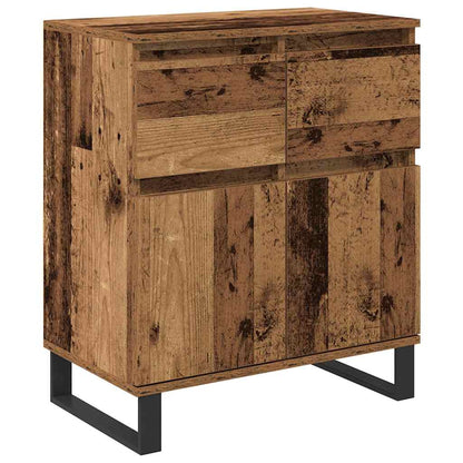 Dressoir Oud Hout 60 x 35 x 70 cm Gemonteerd hout en ijzer