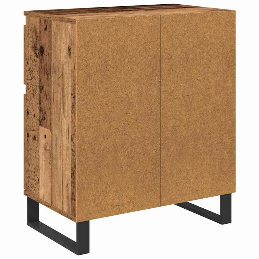 Dressoir Oud Hout 60 x 35 x 70 cm Gemonteerd hout en ijzer