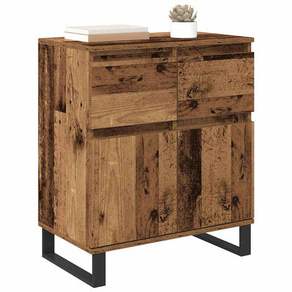 Dressoir Oud Hout 60 x 35 x 70 cm Gemonteerd hout en ijzer