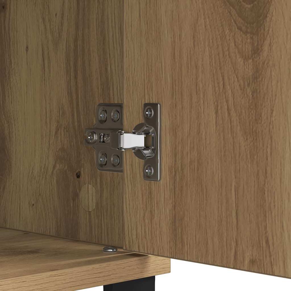 Dressoir Artisan Eiken 60 x 35 x 70 cm Gemonteerd hout en ijzer
