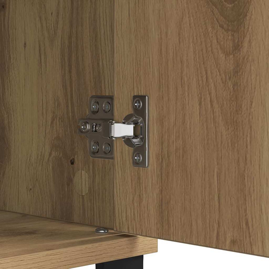 Dressoir Artisan Eiken 60 x 35 x 70 cm Gemonteerd hout en ijzer