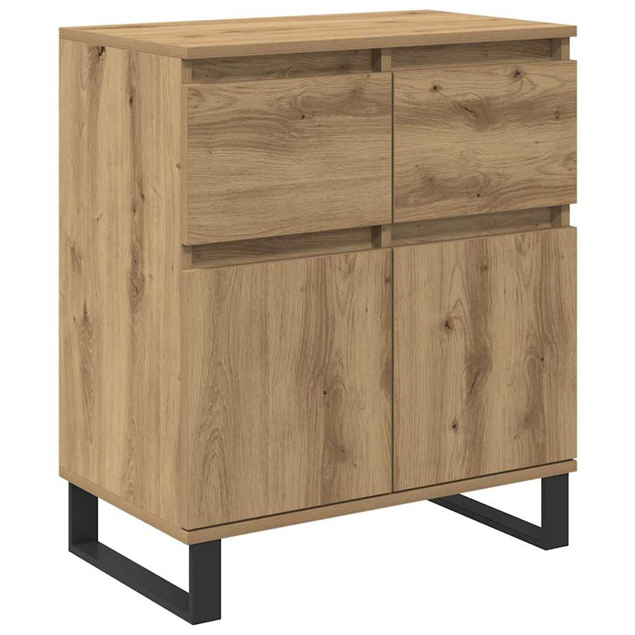 Dressoir Artisan Eiken 60 x 35 x 70 cm Gemonteerd hout en ijzer