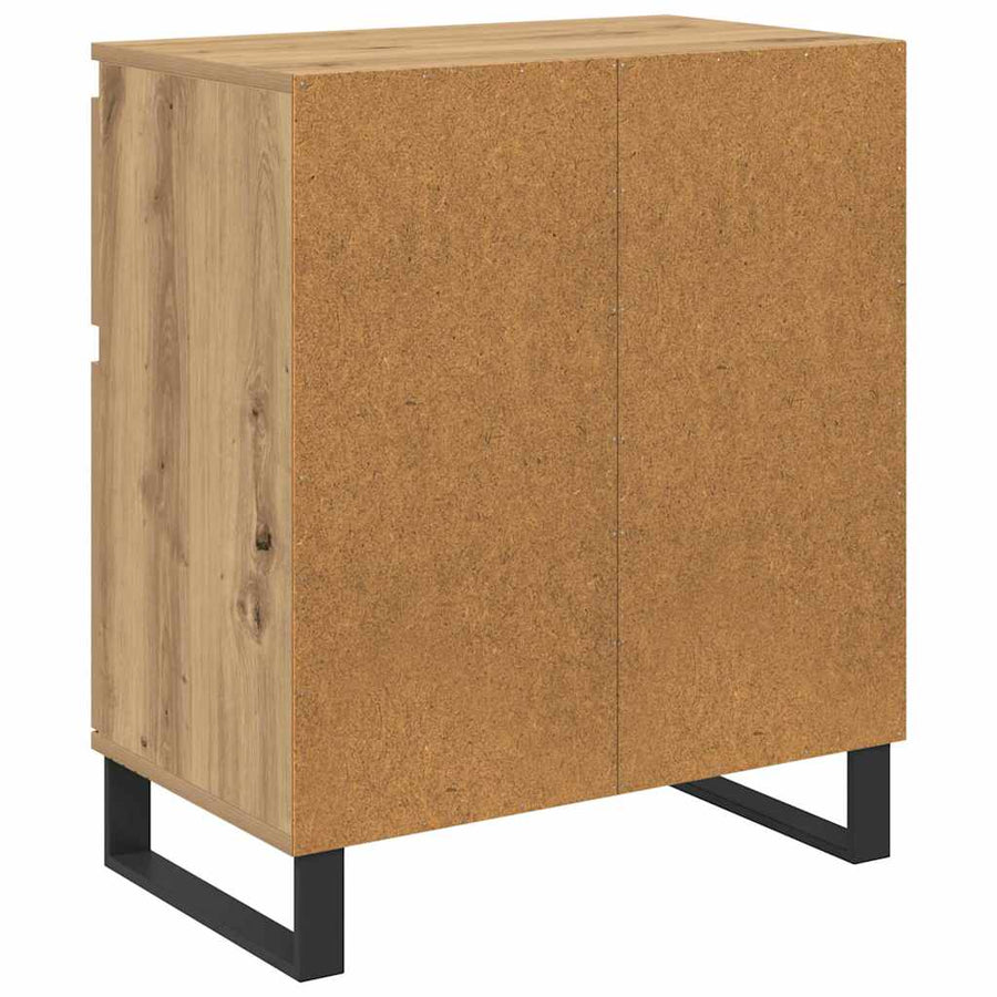 Dressoir Artisan Eiken 60 x 35 x 70 cm Gemonteerd hout en ijzer