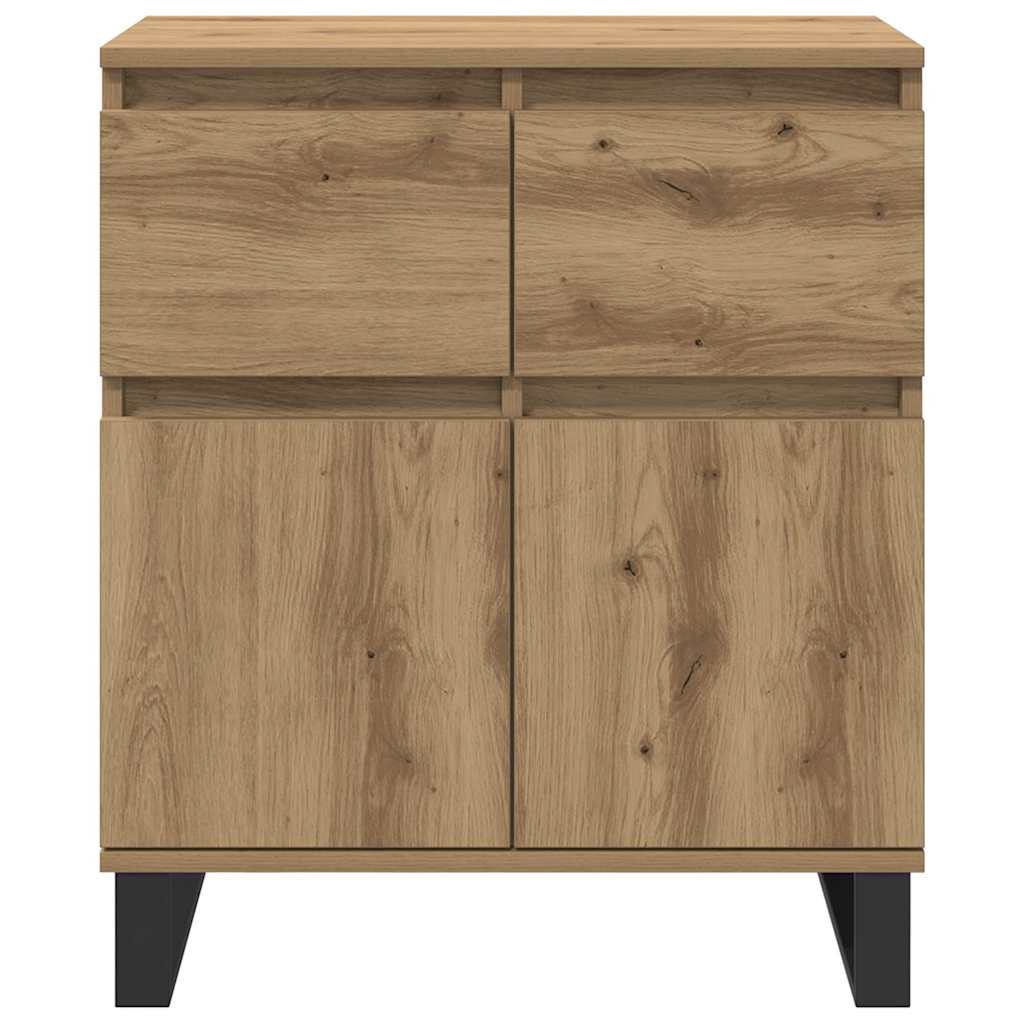 Dressoir Artisan Eiken 60 x 35 x 70 cm Gemonteerd hout en ijzer