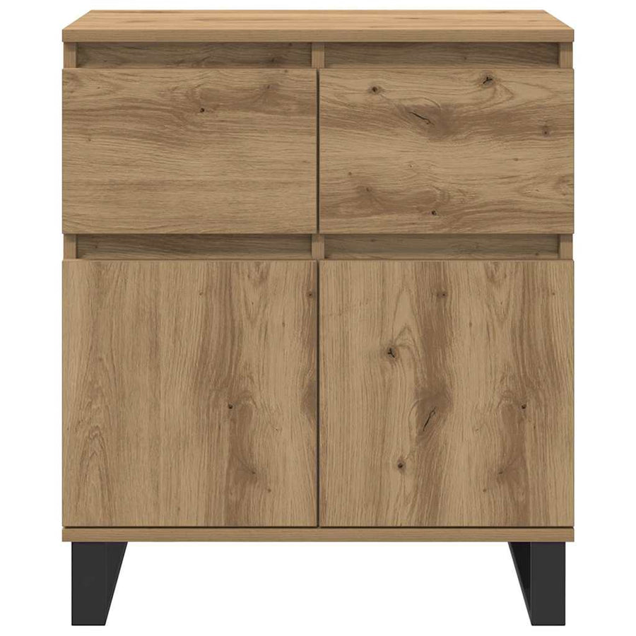 Dressoir Artisan Eiken 60 x 35 x 70 cm Gemonteerd hout en ijzer