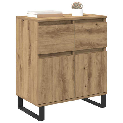 Dressoir Artisan Eiken 60 x 35 x 70 cm Gemonteerd hout en ijzer
