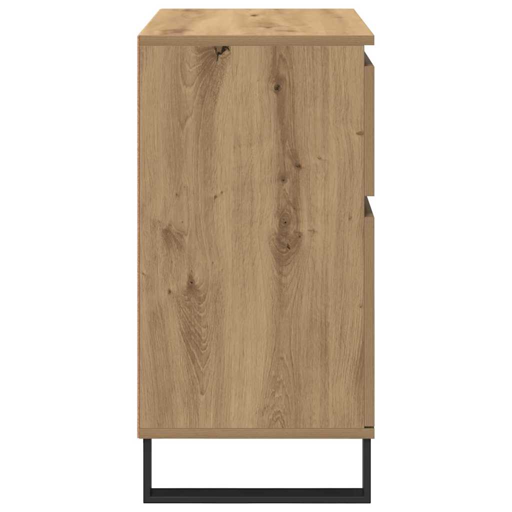 Dressoir Artisan Eiken 60 x 35 x 70 cm Gemonteerd hout en ijzer