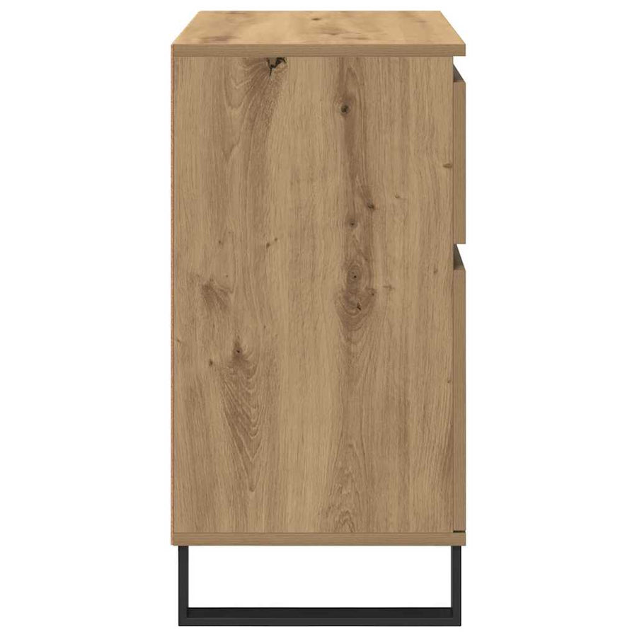 Dressoir Artisan Eiken 60 x 35 x 70 cm Gemonteerd hout en ijzer