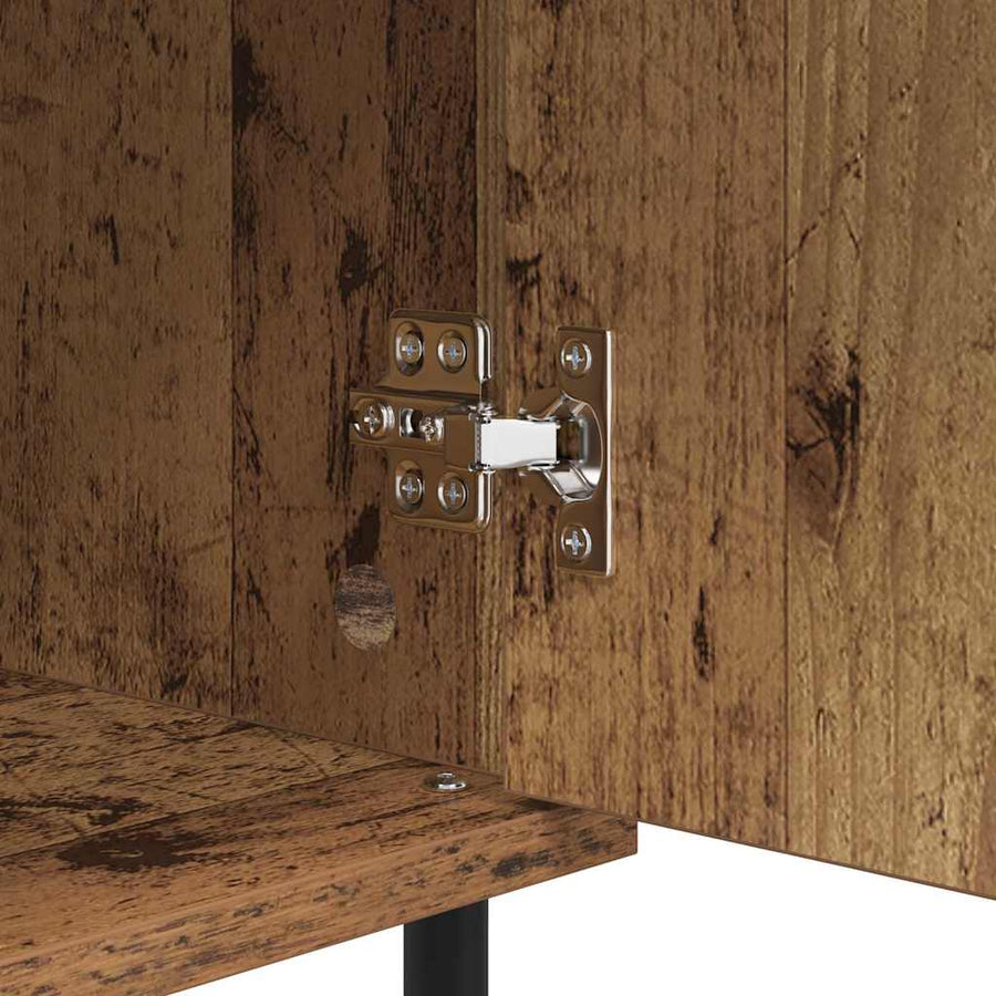 Dressoir Oud Hout 40 x 35 x 70 cm Gemonteerd hout en ijzer