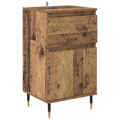 Dressoir Oud Hout 40 x 35 x 70 cm Gemonteerd hout en ijzer