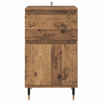 Dressoir Oud Hout 40 x 35 x 70 cm Gemonteerd hout en ijzer