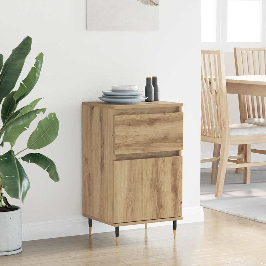 Dressoir Artisan Eiken 40 x 35 x 70 cm Gemonteerd hout en ijzer